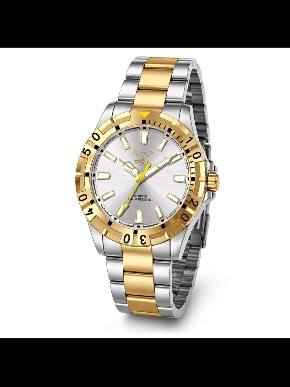 Invicta Two-Tone Gold and Silver Stainless Steel Sport Watch